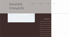 Desktop Screenshot of hossfeldvineyards.com